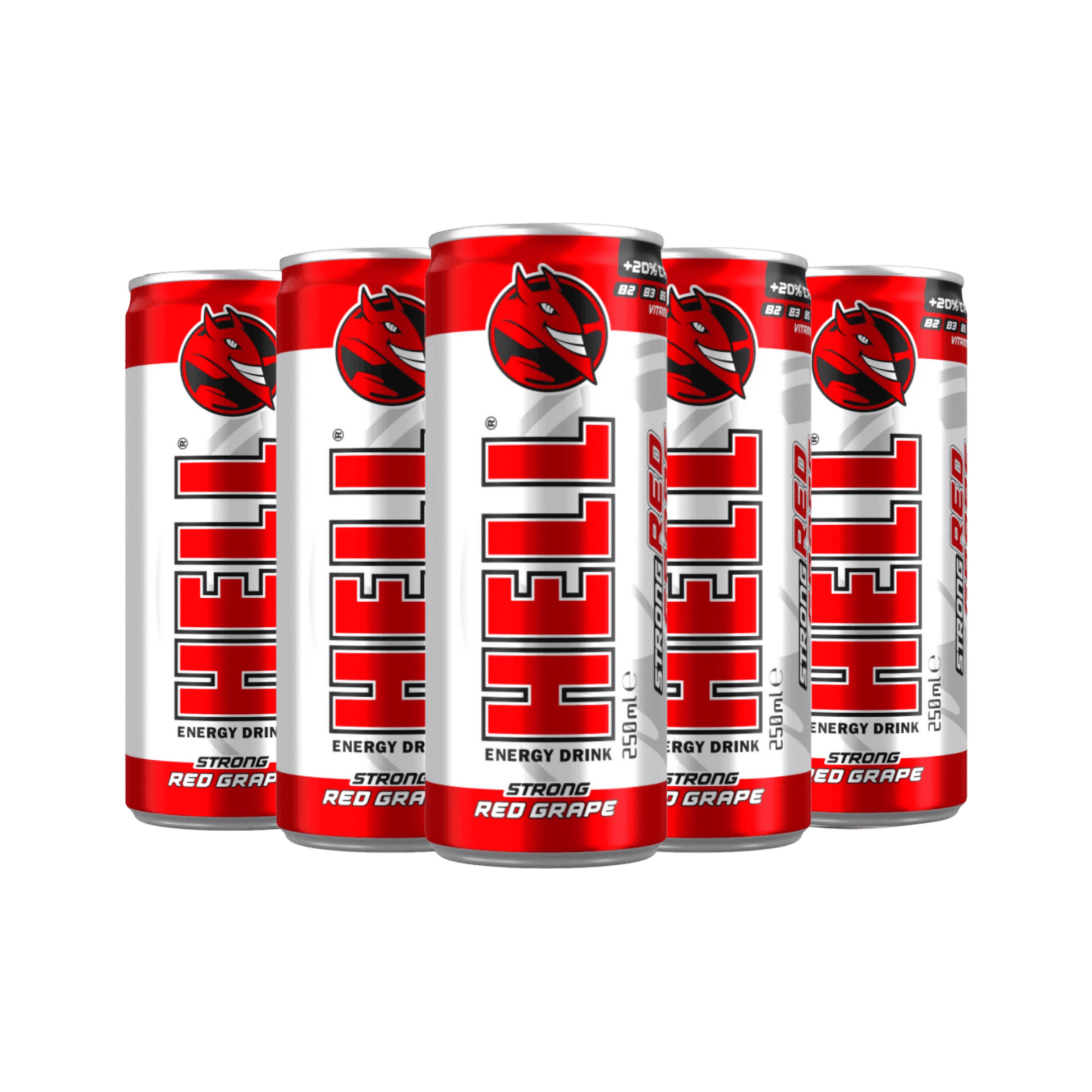 Hell Energy Strong Red Grape 24x250 ml - ENERGYA