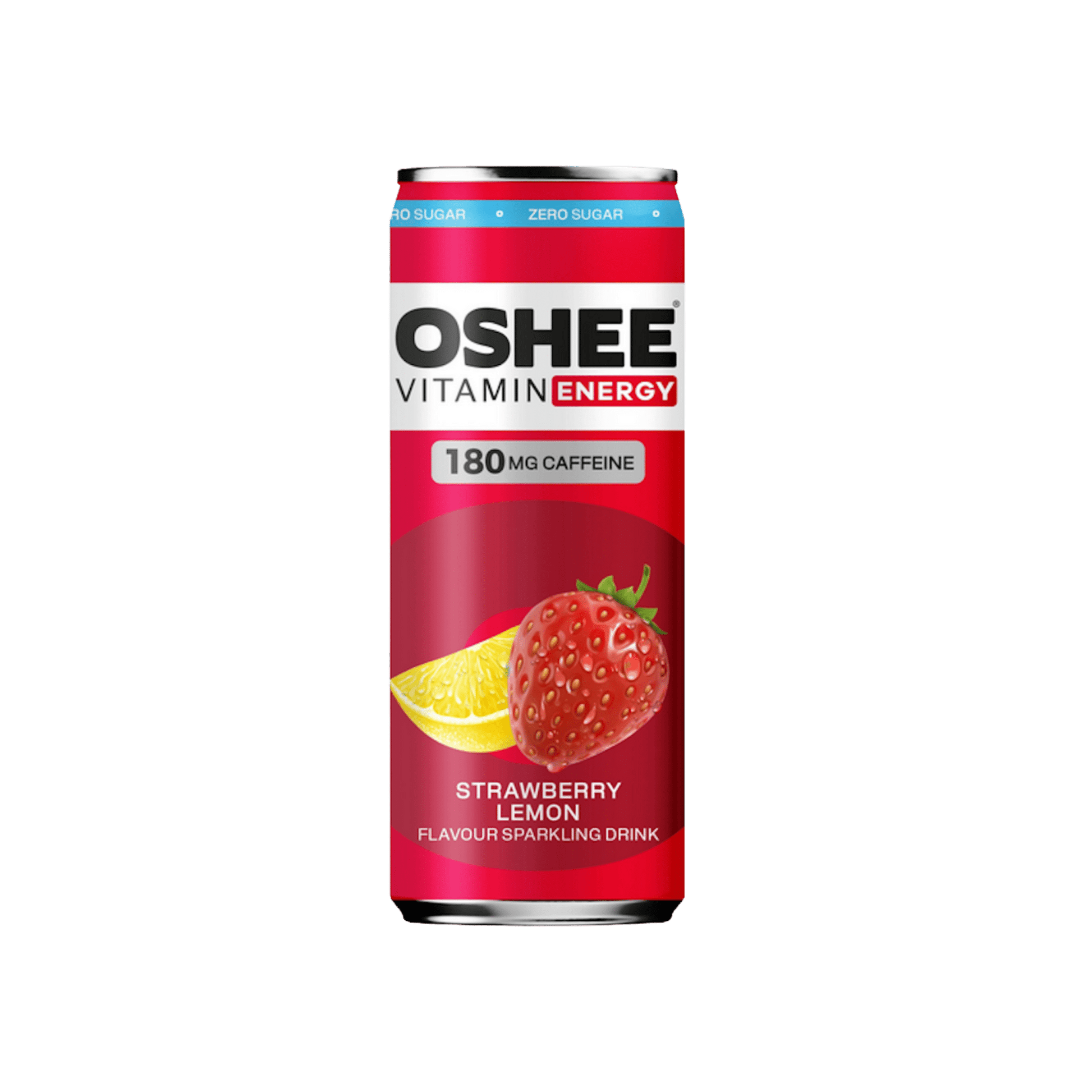 Oshee Energy Drink Strawberry & Lemon Zero 330 ml - ENERGYA