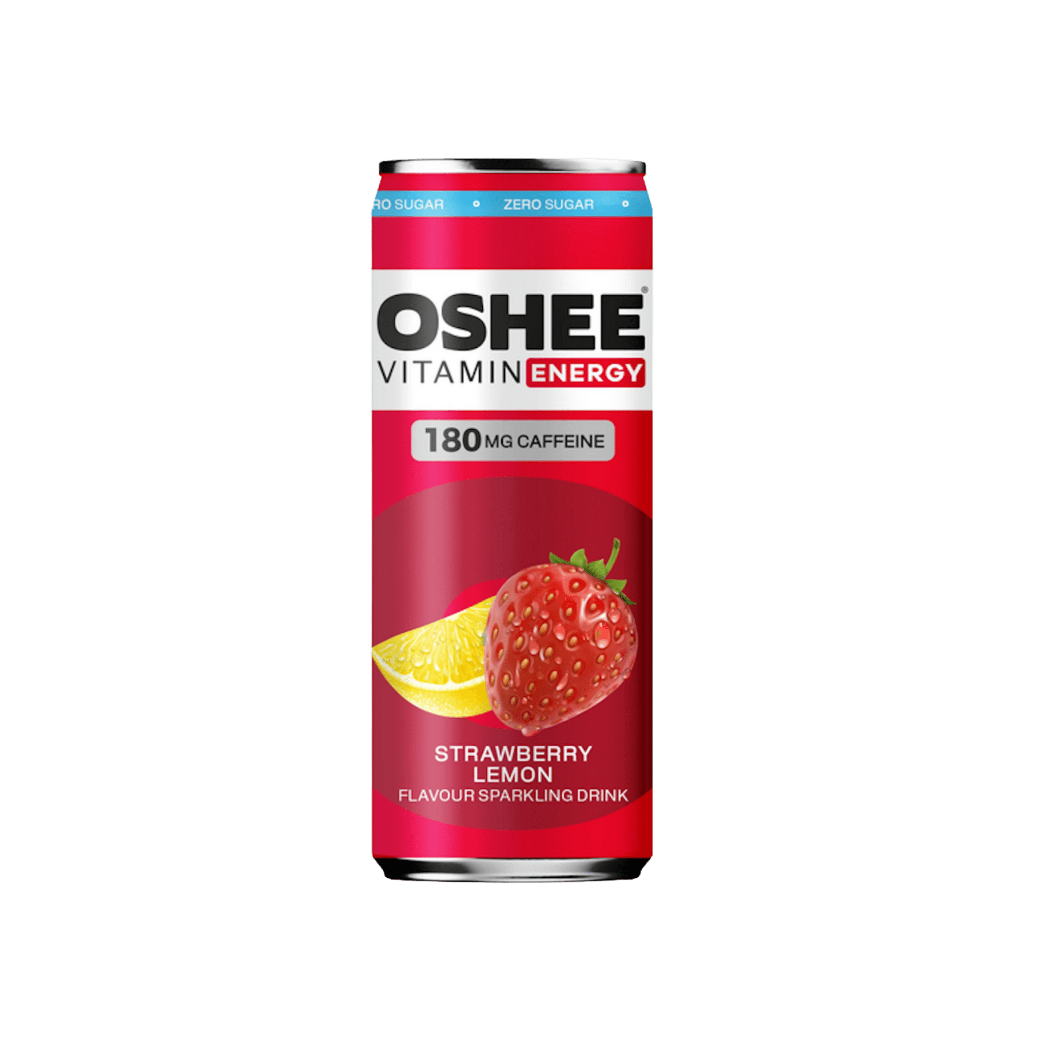 Oshee Energy Drink Strawberry & Lemon Zero 330 ml - ENERGYA